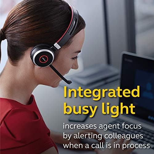 Jabra Evolve 65 UC 6599-829-409 Wireless Headset, Stereo, Includes Link 370 USB Adapter, Bluetooth with Industry-Leading Performance, Passive Noise Cancellation, All Day Battery, Speaker — view 2