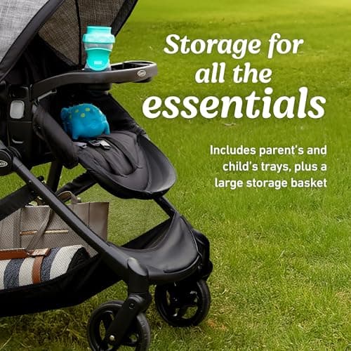 Graco Modes Element Travel System, Baby Car Seat and Stroller Combo, Includes: SnugRide Lite LX Infant Car Seat and Reversible Baby Stroller, Great Gift for New Parents, Canter — view 3
