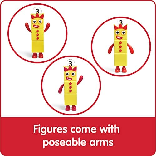 hand2mind Numberblocks Friends One to Five Figures, Toy Figures Collectibles, Small Cartoon Figurines for Kids, Mini Action Figures, Character Figures, Play Figure Playsets, Imaginative Play Toys — view 4