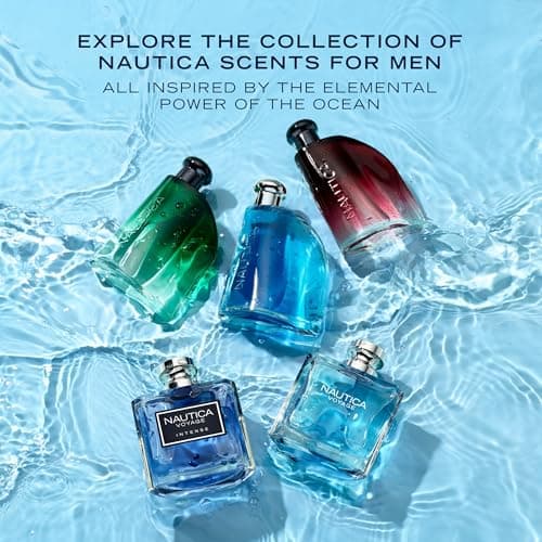 Nautica Voyage Eau De Toilette, Cologne and Fragrance For Men, Fresh, Romantic, Fruity Scent Woody, Aquatic Notes of Apple, Water Lotus, Cedarwood, and Musk Ideal Day Wear, Long Lasting 3.3Fl oz — view 4