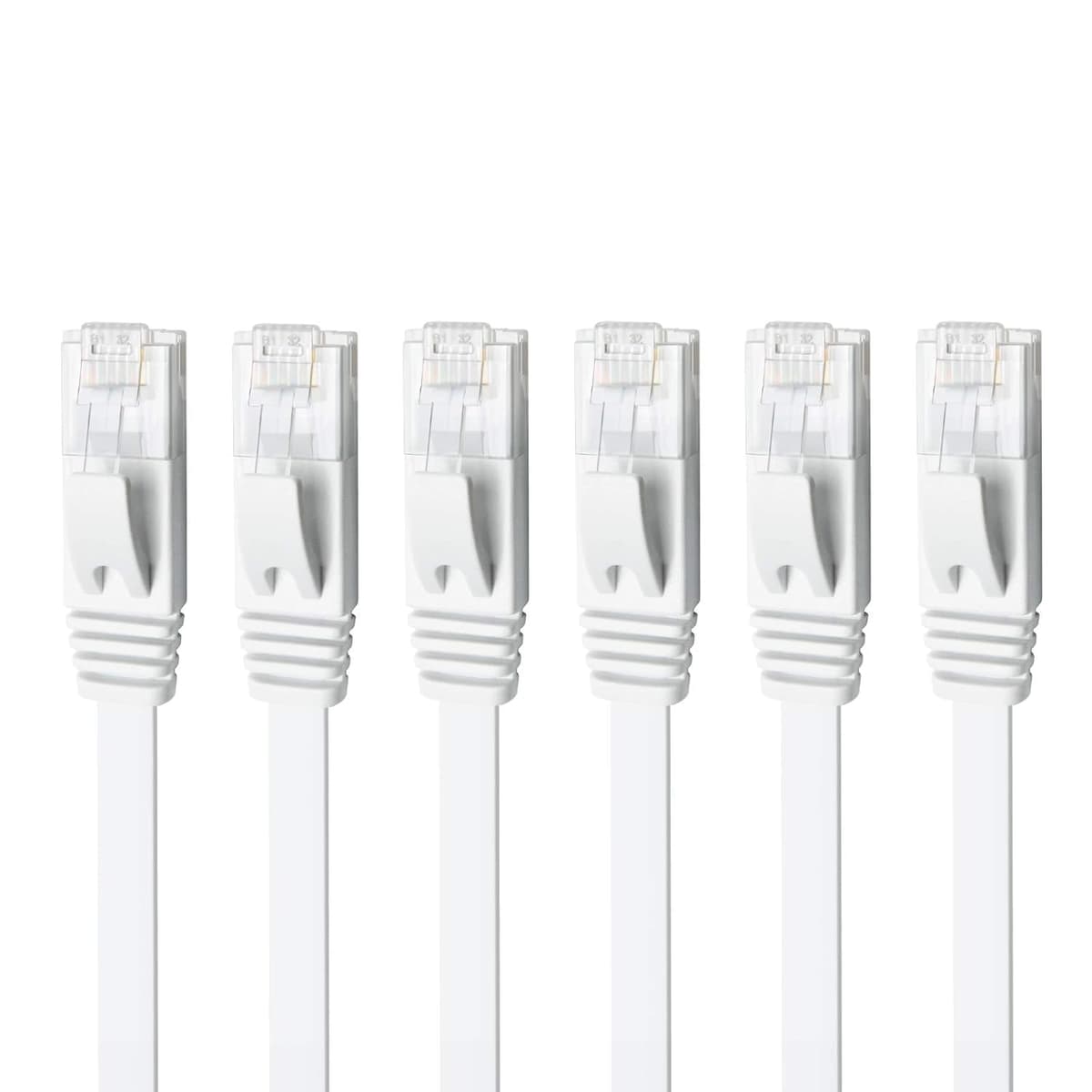 Yauhody CAT 6 Ethernet Cable 0.5m Black 6Pack Network Cable High Speed CAT6 Ethernet Patch Leads 0.5m Lan Cable CAT6 Gigabit Internet LAN Patch Cable for TV Gaming Router(6Pack Black) — view 17