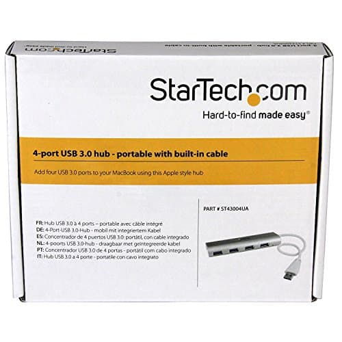 StarTech 4-Port USB-A Hub 5Gbps, USB 3.2, USB Powered (ST43004UA)