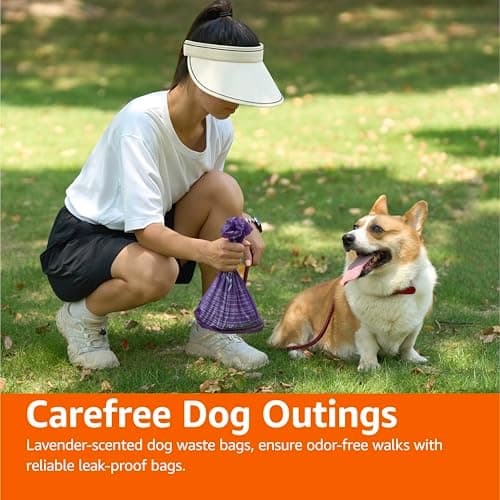 Amazon Basics Premium Lavender Scented Standard Dog Waste Bags, 300 Count (15 Pack of 20) — view 4