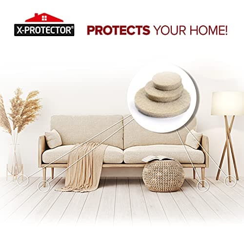 Felt Pads X-PROTECTOR - Giant 235 Pack Premium Furniture Pads. Huge Quantity Felt Furniture Pads Wood Floor Protectors for Furniture Feet – Best Hardwood Floor Protectors. Protect Your Wood Floors! — view 5