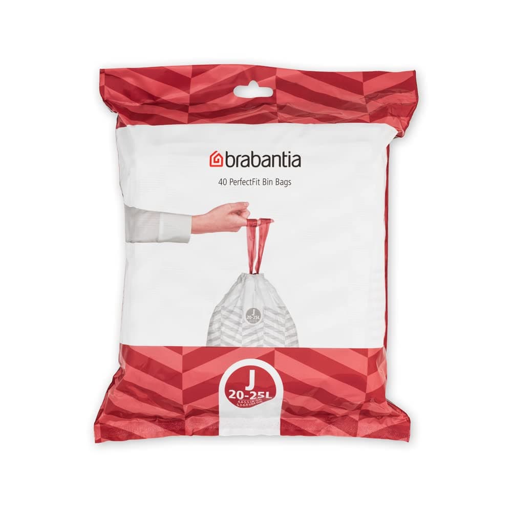 Brabantia Bolsas de Basura PerfectFit (Código L/40-45L) Extra Resistentes Bolsas con cinta de cierre (40 Bolsas) — view 36