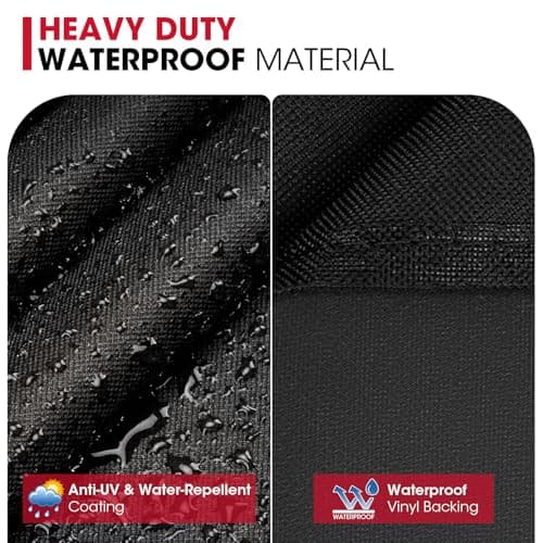 UNICOOK BBQ Cover 50 Inch, Heavy Duty Waterproof Housse BBQ, Special Fade and UV Resistant Outdoor Barbecue Grill Cover, Barbecue Accessories Compatible for Weber Char-Broil Brinkmann and More — view 2