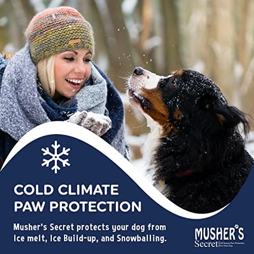 Musher's Secret Dog Paw Wax 60g – Lick Safe Moisturizer for Cracked Pads – Nose & Paw Care Balm – Helps Protect from Hot Pavement & Snow with Vitamin E — view 2
