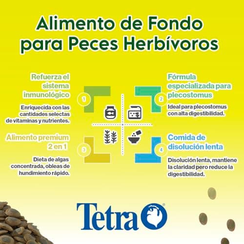 Tetra PRO PlecoWafers 5.29 Ounces, Nutritionally Balanced Vegetarian Fish Food for Bottom Feeders, Concentrated Algae Center — view 3