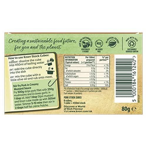 Knorr Pork Stock Cubes 8 Pack 50g — view 5