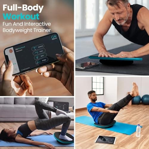 GoBalance Play & Sport - Premium Interactive Wooden Balance Board with Smart Bluetooth Sensor & Free App. 12 Fun Games, Core Sports Training, and Full-Body Workouts. Perfect for the Entire Family. — view 3