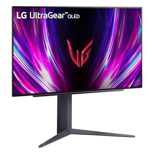 LG ‎27GS93QE 27-inch Ultragear OLED Gaming Monitor QHD 1440p 240Hz 0.03ms DisplayHDR True Black 400 AMD FreeSync Premium Pro NVIDIA G-Sync HDMI 2.1 DisplayPort Tilt/Height/Pivot Stand Black — view 5