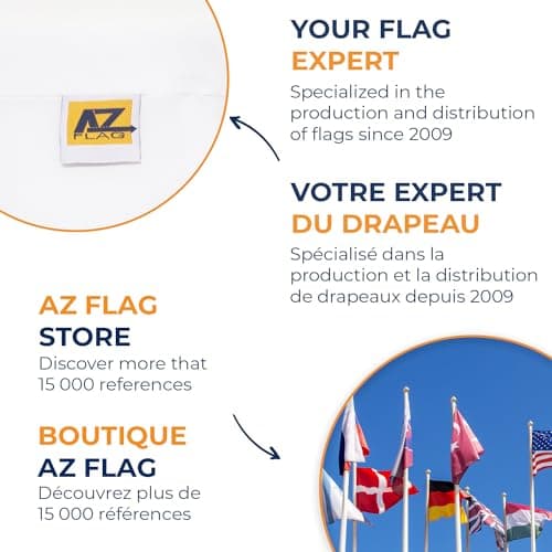 AZ FLAG - Free France 1940-1944 Flag - 150x90 Cm - 100D Polyester French Resistance - France Libre Banner with Two Metal Grommets - Fade Resistant - Vivid Colors - 3' x 5' Feet - 3x5 Ft — view 5