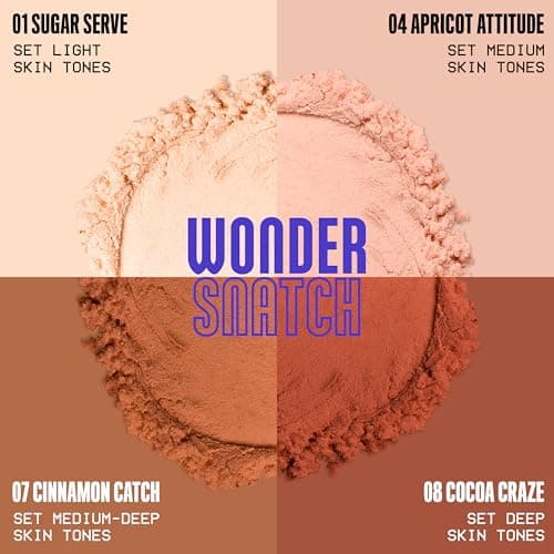 NYX PROFESSIONAL MAKEUP Wonder Snatch Setting Powder, Lifting Loose Powder With Up To 16HR Wear - Cacao Craze (Translucent Deep) — view 5