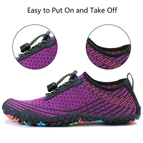 MAYZERO Water Shoes Men Women Quick Drying Swim Surf Beach Pool Shoes Wide Toe Barefoot Aqua Shoes Summer Outdoor Sports Shoes — view 3