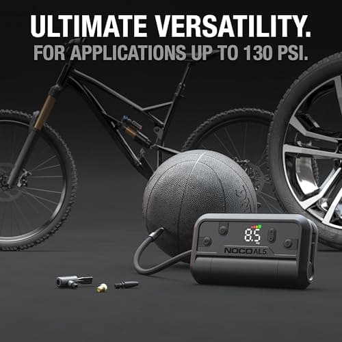 NOCO Air AL5: Cordless Tire Inflator – Portable Rechargeable Air Compressor with USB-C – 17 LPM Inflates 0–40 PSI in 7 Minutes – Digital Gauge + Auto-Shutoff – For Tires up to 31-Inches — view 6