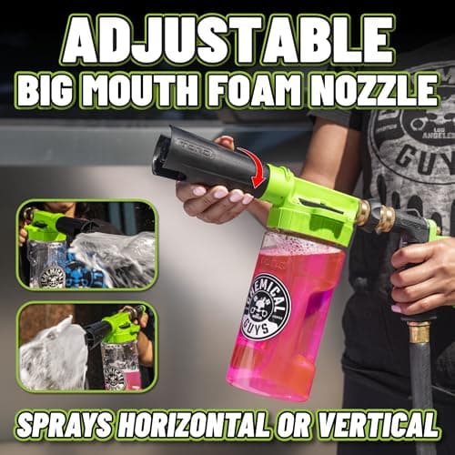 Chemical Guys TORQ Foam Blaster 6 - Foam Cannon Garden Hose Attachment, Easy to Use, Sprays Thick Suds for Safe Washing Trucks, SUVs, Motorcycles, RVs, and Other Vehicles — view 3