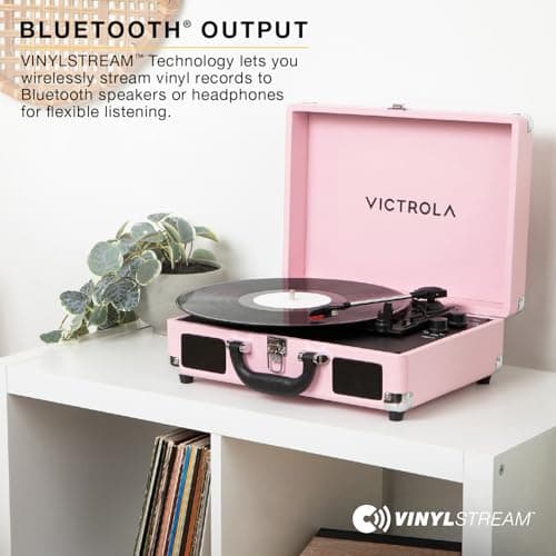 Victrola Journey II - Bluetooth Suitcase Record Player - Brown — view 3