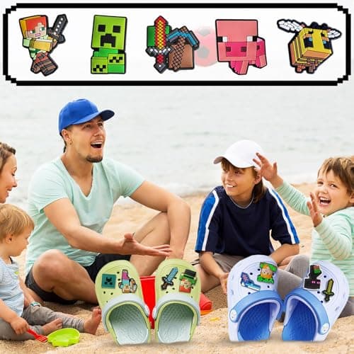 30Pcs Mini Game Shoe Charms, Cute Video Game Charms Themed Shoe Decorations for Boys, Girls, Fans Party Favors, Gifts for Teens