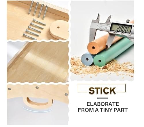 BlueWood Pikler Triangle Set with Safe Handle, Foldable 7-in-1 Montessori Toddler Climbing Toys Indoor, Wooden Pickler Climbing Set, Baby Jungle Gym & Playground, Climbing Toys for 1-3 Year, Rainbow — view 5