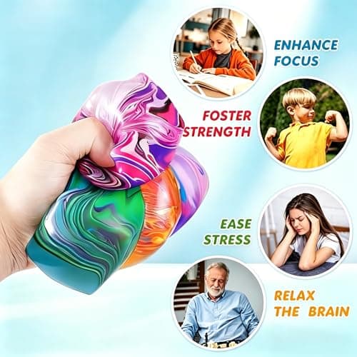 1 Pack Fidget Toys Squishy Stress Cube, Stress Balls for Kids Adults Squishies Stress Relief, Ice Sugar Sensory Toys for Kids with Autism, Fidgets for Classroom Prize Toys(Green,1 Pack) — view 2