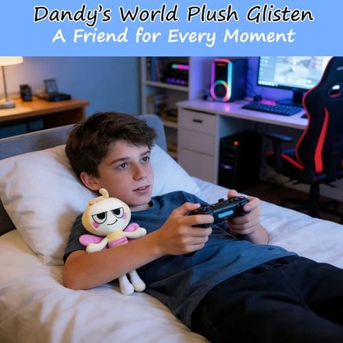 Dandy's World Plush, Dandy's World Plushies Glisten, Adorable Collectible Plush Toy Gift for Fans, Huggable Stuffed Doll for Room Decor, Birthday Party Supplies — view 4