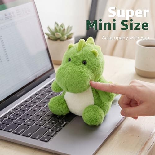 Ditucu Palm-Sized Dinosaur Stuffed Animals Cute Soft Mini Dino Plush Doll Small Plushies Toys Gifts for Kids Green 6 inch — view 5