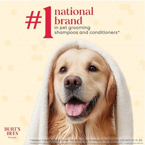 Burt's Bees for Pets Manuka Honey Tearless 2-in-1 Dog Shampoo and Conditioner, with Jojoba Oil, 95% Natural Origin, Free of Sulfates, Milk and Honey Scent, 16 Fl Oz — view 5