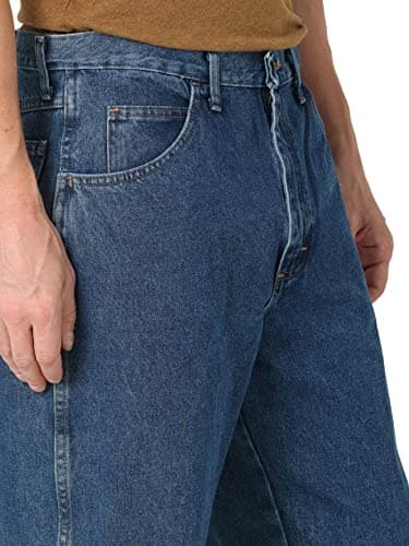 Rustler Men's Classic Relaxed Fit, Dark Stonewash, 36W x 30L — view 3