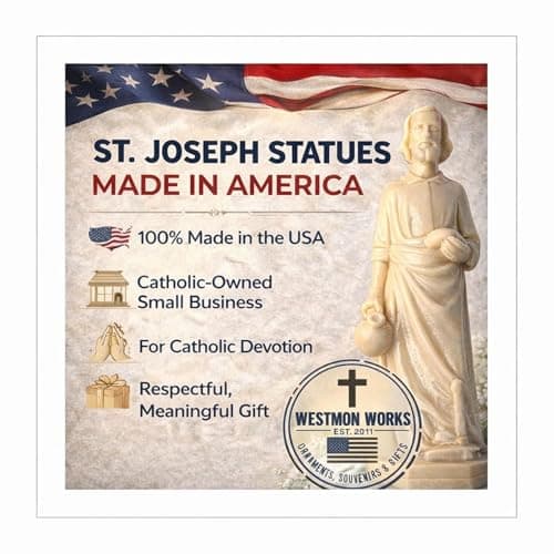 Westmon Works St Joseph House Selling Statue Set and Double Sided Prayer Card Faith-Based Made in The USA Figurine with Prayer for Selling Homes, Pack of 2 — view 6