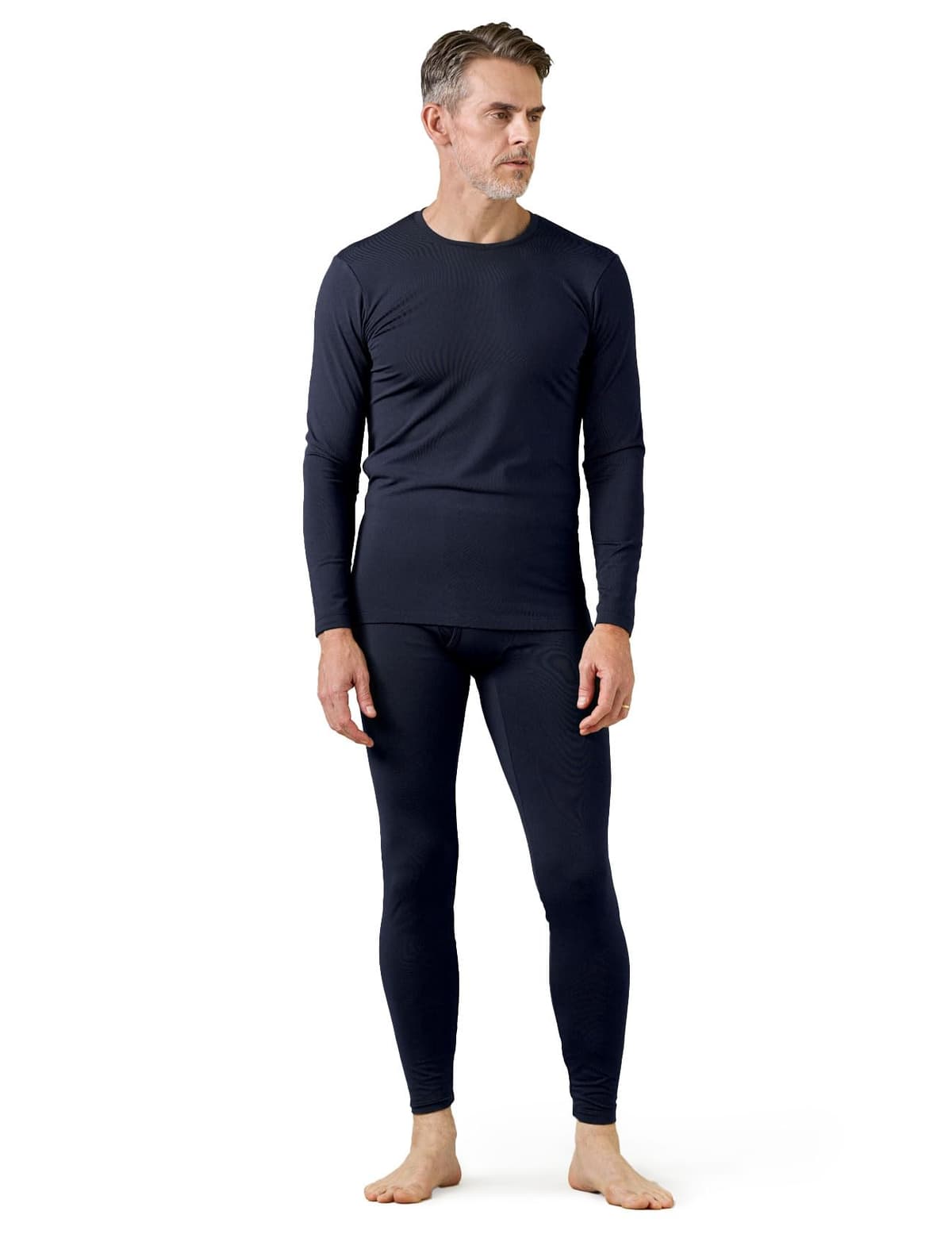 LAPASA Ropa Termica Hombre Conjunto Interior Termico Camiseta Manga Larga y Pantalón Largo Ligero/Cálido/Extra Cálido M11/M24/M57 — view 8