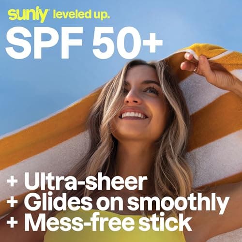 ATTITUDE Face Sunscreen Stick SPF 50, Broad Spectrum Zinc Oxide, EWG Verified, Non-Nano, Lightweight Non-Greasy, Vegan, Unscented, 15 grams