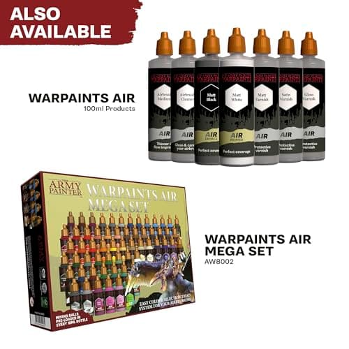 The Army Painter, Air Triads - Airbrush-Ready Paint – Black with 6 x 18 ml Pre-thinned Acrylic Spray Gun Paints - Paint Sprayer Paints for D&D & Warhammer Miniatures — view 3