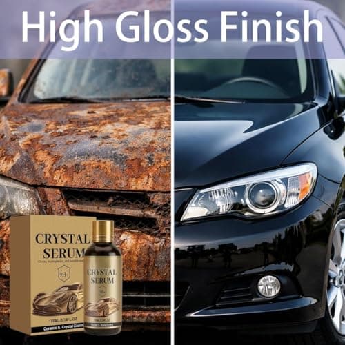 PTZ Crystal Serum 100ml - 9H Graphene Ceramic Coating for Cars - Advanced Car Coating Spray for Shine & Protection - Long Lasting Nano Quick Coat Restore & Paint Sealant - Pro Ptz Crystal Serum — view 4