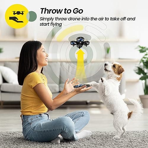 Holy Stone Mini Drone for Kids and Beginners RC Nano Quadcopter Indoor Small Helicopter Plane with Auto Hovering, 3D Flip, Headless Mode and 3 Batteries, Great Gift Toy for Boys and Girls — view 2