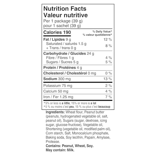 RITZ Peanut Butter Cracker Snackwiches, Filling Made With Real Peanut Butter, 312 g (Pack of 8)