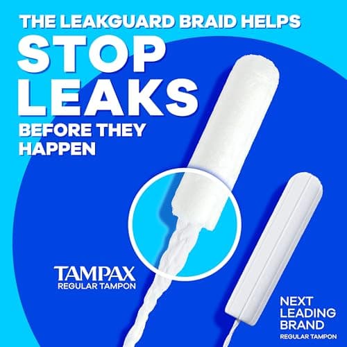 Tampax Pearl Tampons, with LeakGuard Braid, Ultra Absorbency, Unscented, 45 Count — view 3