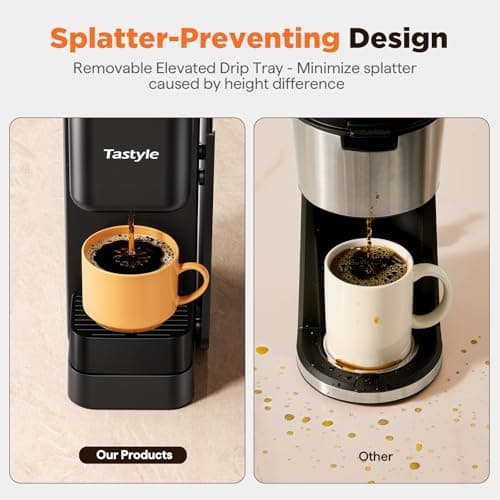 Tastyle Hot & Iced Coffee Maker with Magnetic K-Pod Holder, Fits 7.3'' Mug — view 3