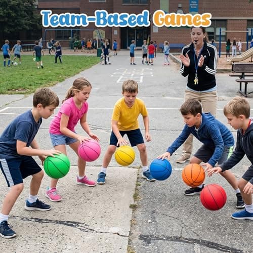 3 otters 6 Pack Mini Basketballs, 7.5 Inch Basketball Set with Pump for Kids Swimming Pool Toy, Mini Basketball Hoop, Outdoors Party Favors — view 4