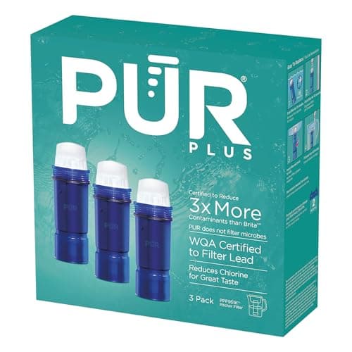 PUR Plus Water Filter Replacement for Pitchers & Dispensers, 6-Month Supply, 3 Count, Blue (PPF951K3) — view 10