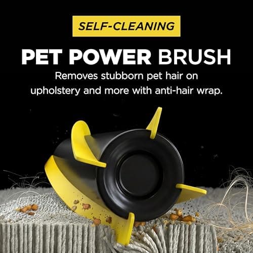 Shark UltraCyclone™ Pet Pro Plus Cordless Hand Vacuum, Powerful Suction, Handheld Vacuum for Car & Home, Pet Power Brush, Crevice Tool, Scrubbing Brush, XL Dust Cup, Black, CH951 — view 5