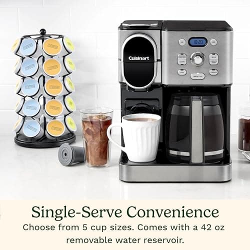Cuisinart 12-Cup Coffee Maker, Single-Serve Brewer Glass Carafe, Automatic Hot & Iced Coffee Machine, Brew Strength Control and Pause, SS-16, Stainless Steel — view 2