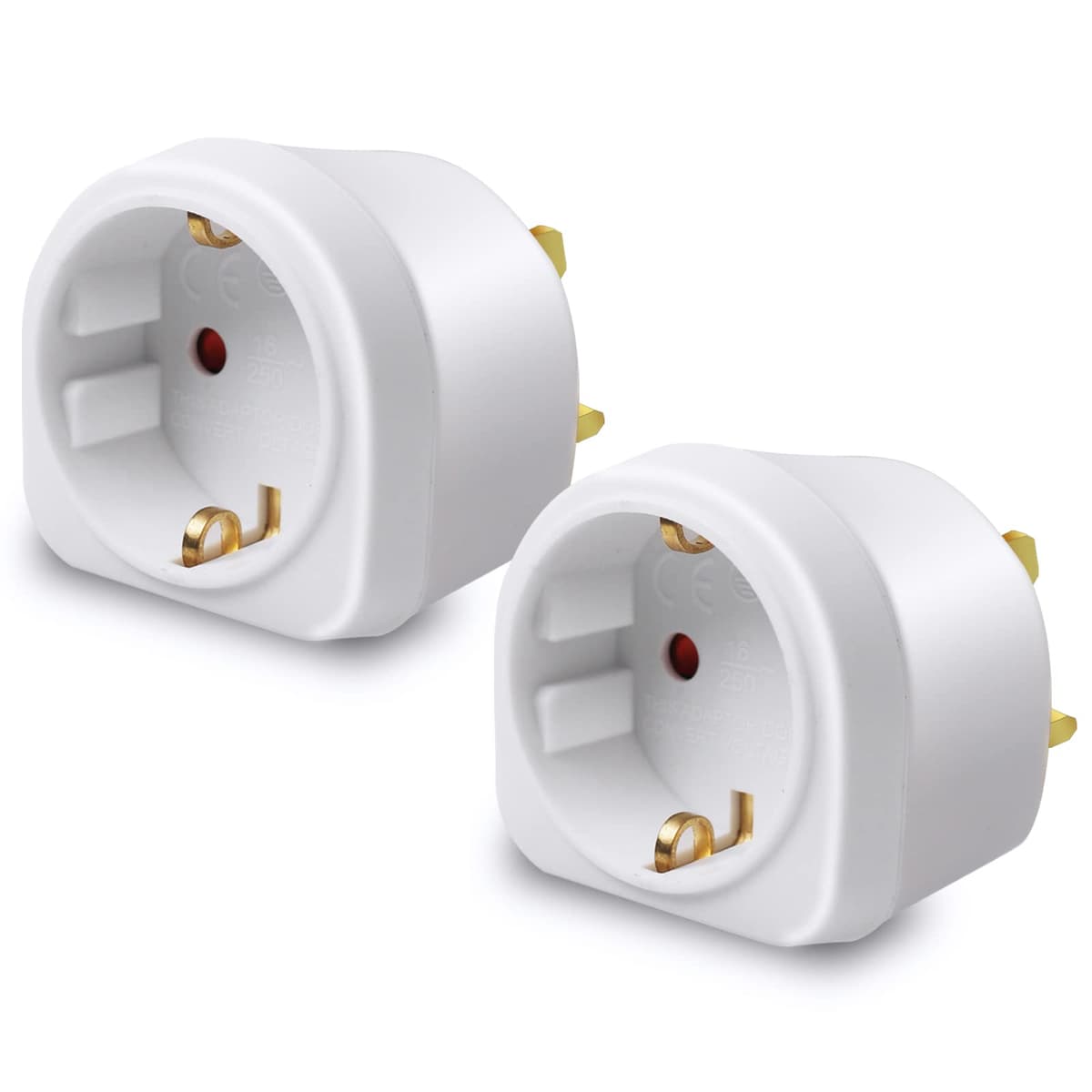 Adaptador Europeo EXTRASTAR para múltiples enchufes Nacionales, Adecuado para Viajes. Compatible con EE. UU., Reino Unido, China, Francia, Alemania, Italia, Australia y Otros países, 2 Unidades. — view 8