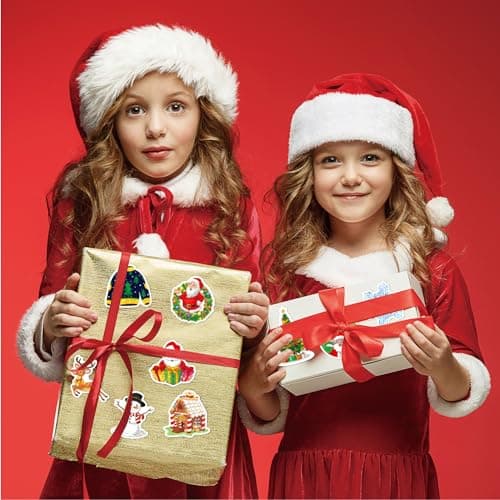 100 Pcs Christmas Stickers, Merry Christmas Vinyl Stickers for Kids, Funny Christmas Holiday Stickers for Water Bottles, 2026 Christmas Stickers for Gifts — view 5