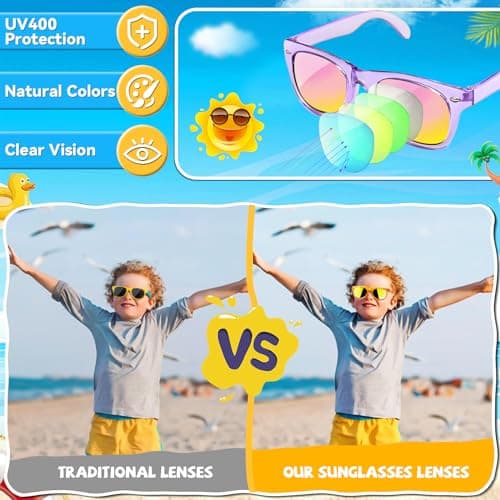 Kids Sunglasses Party Favors - 24 Packs UV400 Protection Sunglasses Bulk for Boys Girls Birthday Graduation Party — view 2