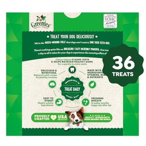 GREENIES Dog Treats Original Regular Natural Dental Care, (36 Treats) 36 oz. Pack — view 11