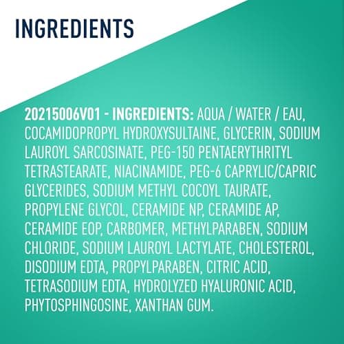 CeraVe Foaming Facial Cleanser, Daily Face Wash for Oily Skin, Hyaluronic Acid + Ceramides + Niacinamide, Fragrance Free, Non-Drying Oil Control Face Wash, 8 Fluid Ounces — view 7