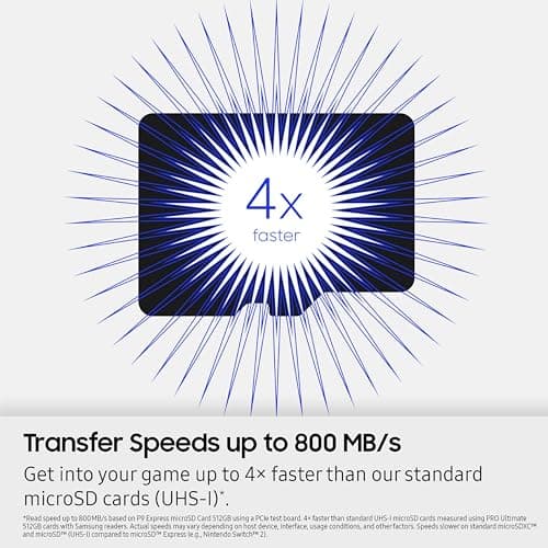 Samsung P9 Express microSD Express Card, 256GB microSDXC Memory Card, Up to 800 MB/s, for Nintendo-Switch ™ 2, (MB MK256T/AM) — view 4