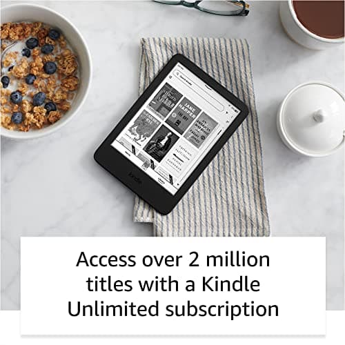 Amazon Kindle – The lightest and most compact Kindle, with extended battery life, adjustable front light, and 16 GB storage – Black — view 6