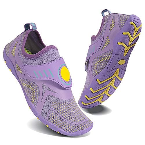MAYZERO Kids Water Shoes Boys Girls Aqua Socks Non-Slip Quick Dry Swim Shoe Barefoot Beach Pool Shoes (Little Kid/Big Kid)