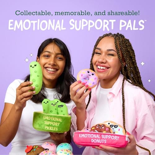 WHAT DO YOU MEME? Emotional Support Bunnies by Relatable, Cuddly Stuffed Animals and Toys, Squishy Toys and Plushies, Great Ideas for Loved Ones of All Ages, Includes 5 Plushies with Carrying Basket — view 4